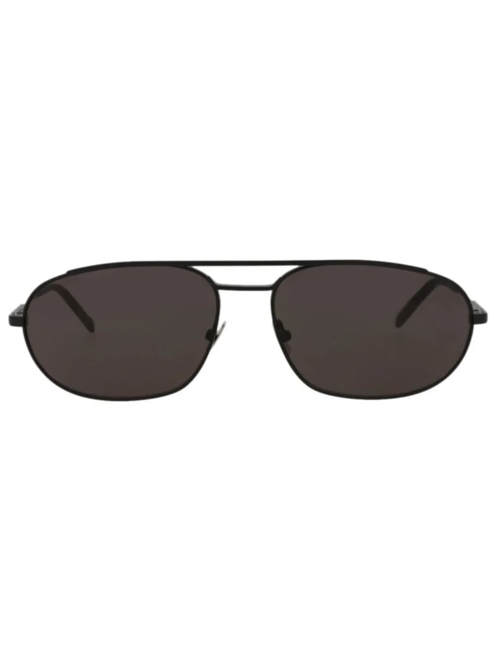 New Saint Laurent Women's Sunglasses Round Oval Metal Frame Mens Black Black